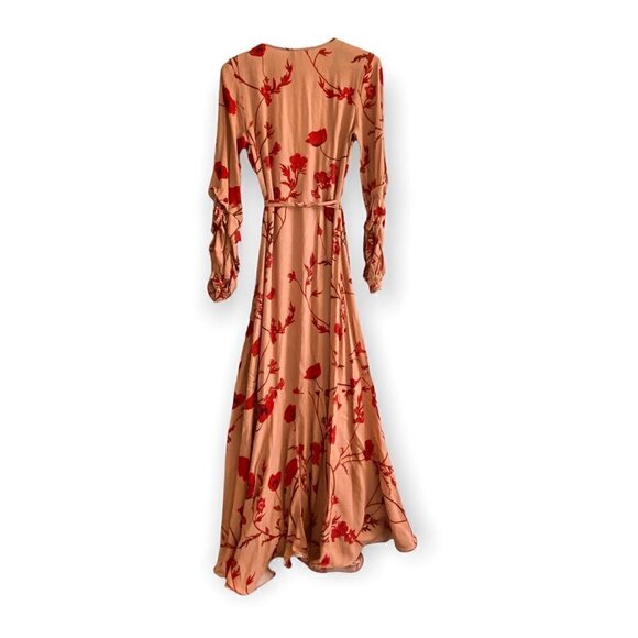 Johanna Ortiz x H&M Crepe Wrap Front Maxi Dress,‎ size XS - Picture 9 of 9